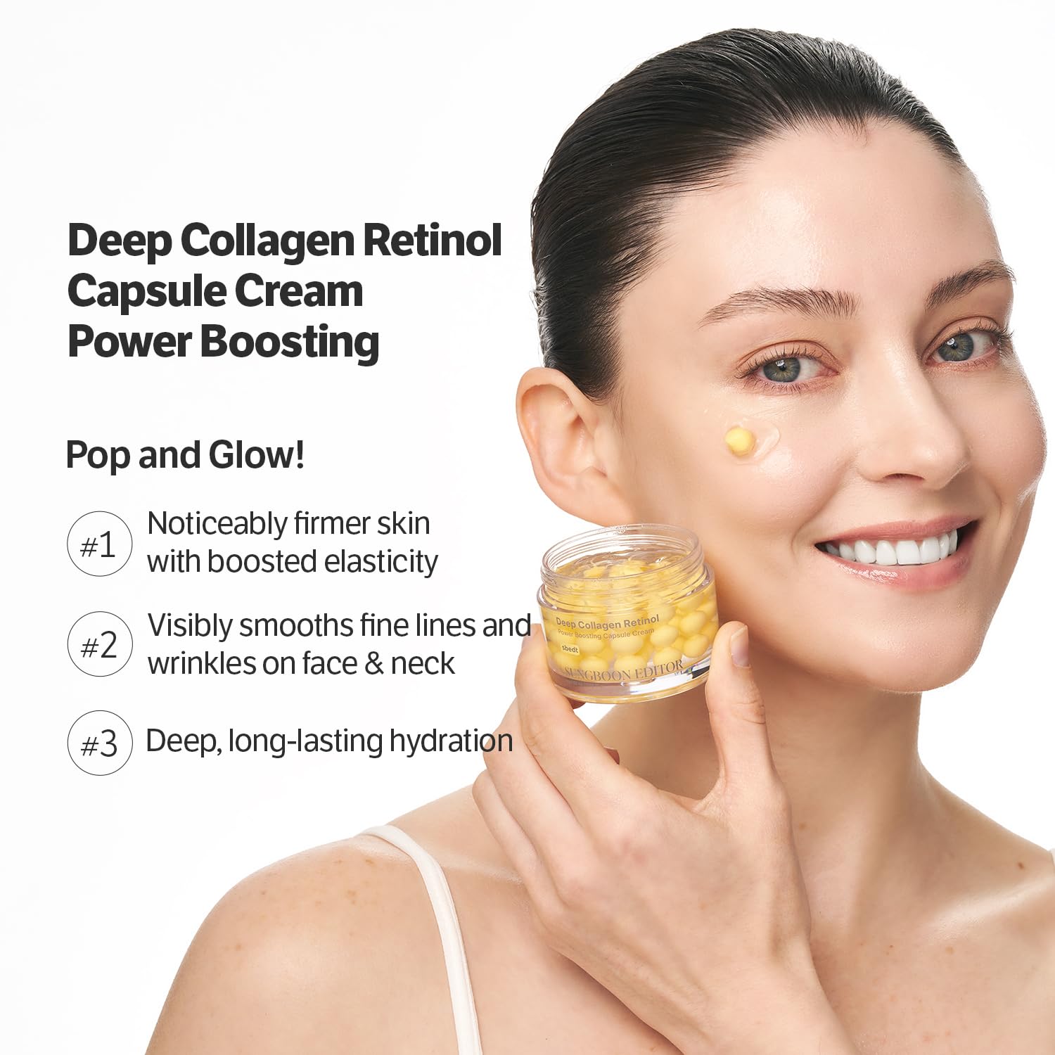71xZDo0SeXL._SL1500_ SUNGBOON EDITOR Deep Collagen Retinol Power Boosting Capsule Face & Neck Cream - Image 2